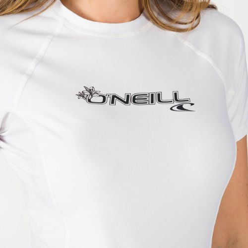 Dámský chránič O'Neill Basic 50+ S/S s krátkým rukávem, bílý 3548