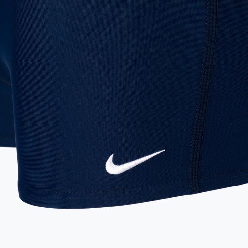 Pánské plavecké boxerky Nike Solid Square Leg tmavě modré NESS8111-440