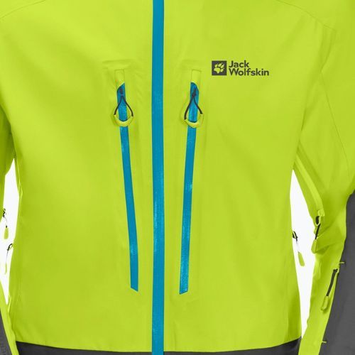 Jack Wolfskin pánská lyžařská bunda Alpspitze 3L zelená 1115181
