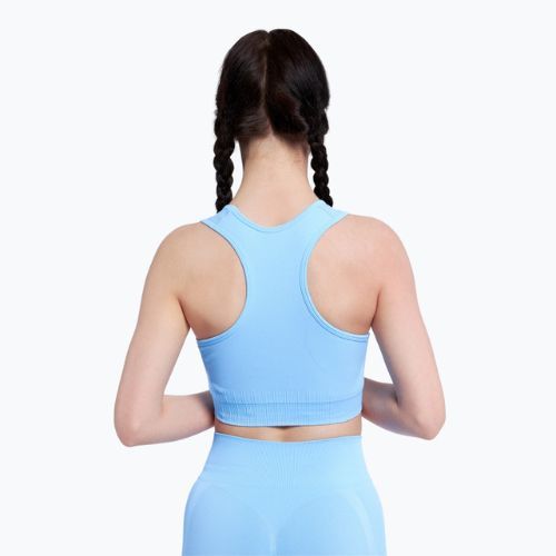 Fitness podprsenka Gym Glamour push up modrá 406