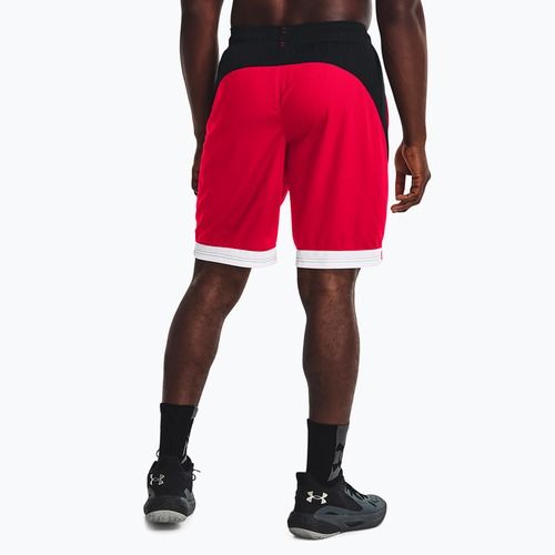 Pánské basketbalové šortky Under Armour Baseline 10In 600 červene 1370220-600-LG