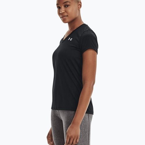 Dámské sportovní tričko Under Armour Tech SSV - Solid černo-stříbrné 1255839