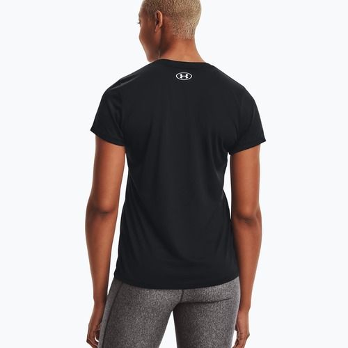 Dámské sportovní tričko Under Armour Tech SSV - Solid černo-stříbrné 1255839
