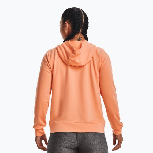 Dámská tréninková mikina Under Armour Rival Terry FZ Hoodie orange 1369853-868