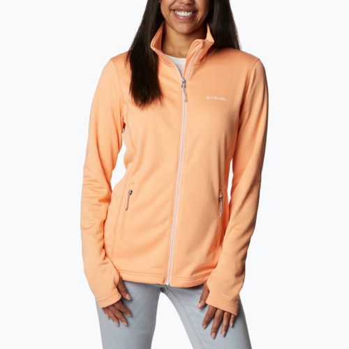 Dámská trekingová mikina Columbia Park View Grid Fleece oranžová 1959713