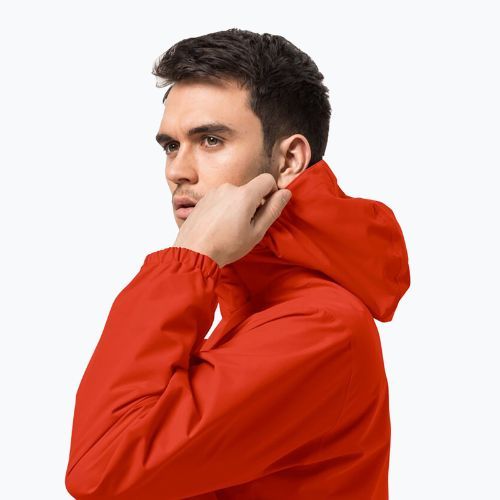Pánská nepromokavá bunda Jack Wolfskin Stormy Point 2L červená 1111142