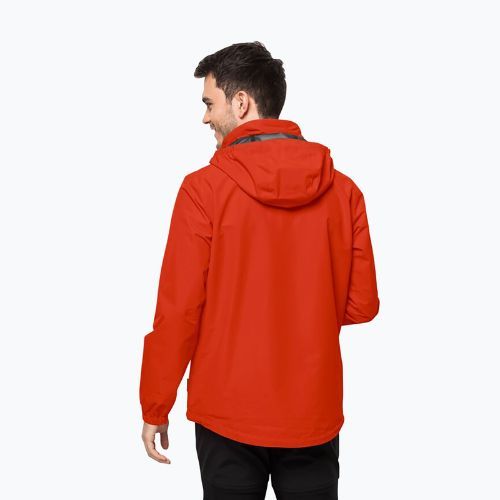 Pánská nepromokavá bunda Jack Wolfskin Stormy Point 2L červená 1111142