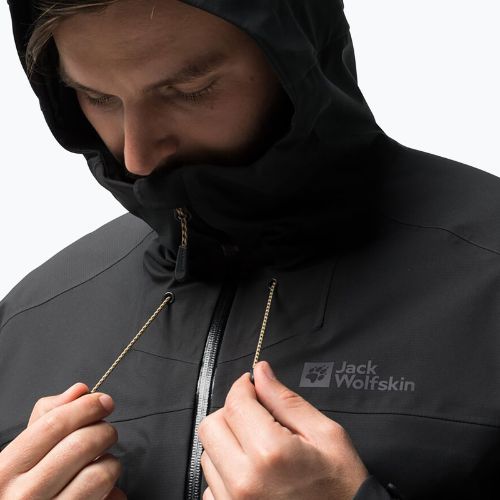 Pánská nepromokavá bunda Jack Wolfskin Kammweg 3L Jkt M šedá 1115831