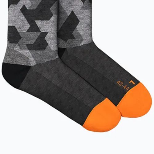 Pánské trekové ponožky Salewa Pedroc Camo AM Crew black-grey 00-0000069039