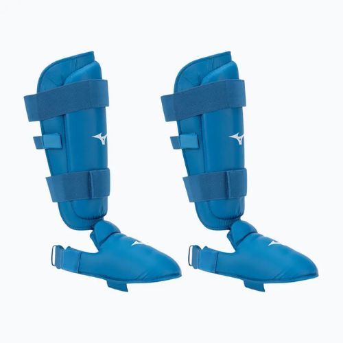 Mizuno Instep polstrované chrániče holeně a chodidla modré 23EHA10027_M