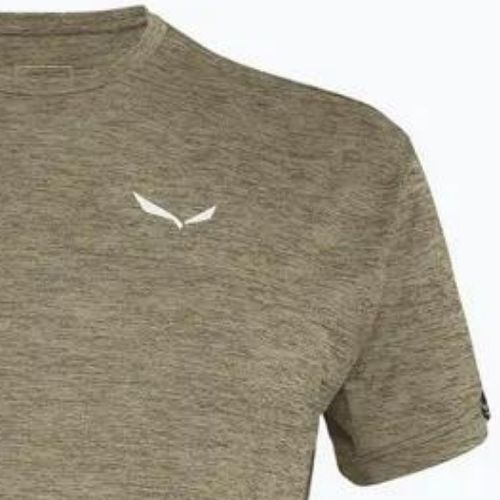 Salewa Puez Melange Dry pánské trekingové tričko dark olive melange