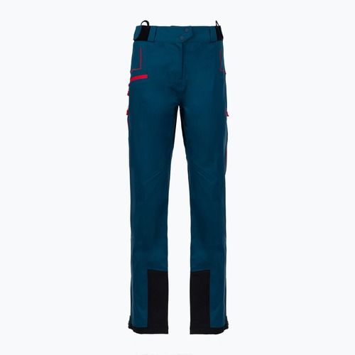 Dámské turistické kalhoty La Sportiva Crizzle EVO Shell storm blue/cherry tomato s membránou
