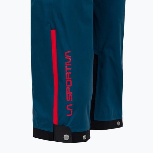 Dámské turistické kalhoty La Sportiva Crizzle EVO Shell storm blue/cherry tomato s membránou