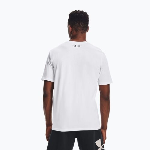 Pánské tréninkové tričko Under Armour Sportstyle Left Chest SS white/black