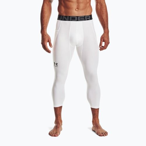 Pánské legíny Under Armour HG Armour 3/4 white/black