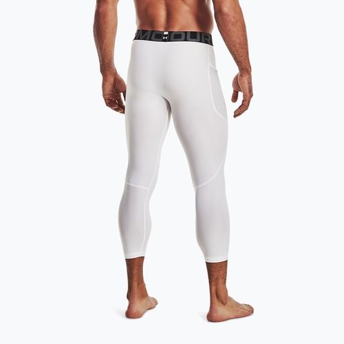 Pánské legíny Under Armour HG Armour 3/4 white/black