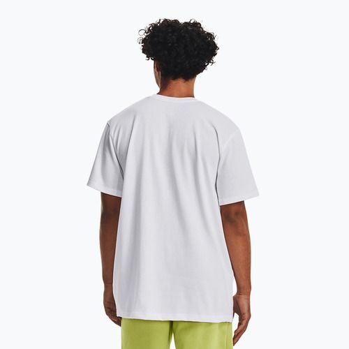 Pánské tričko Under Armour Logo Emb Heavyweight T-shirt white/black
