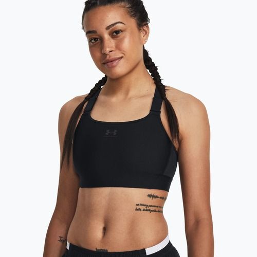 Under Armour HG Armour High black/jet gray fitness podprsenka