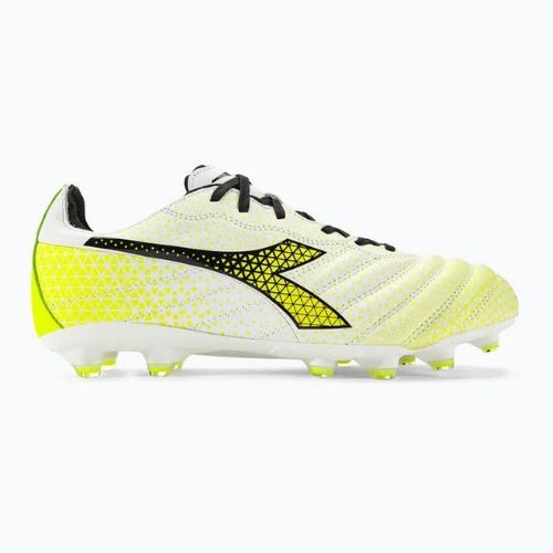 Pánské kopačky Diadora Brasil Elite GR LT LP12 white/black/fluo yellow