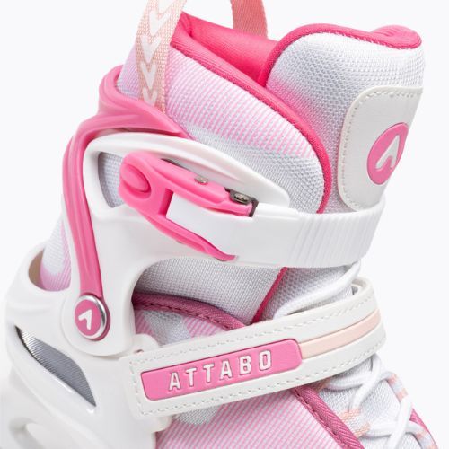 Dětské brusle ATTABO ICEBLADE 01 bílé/růžové