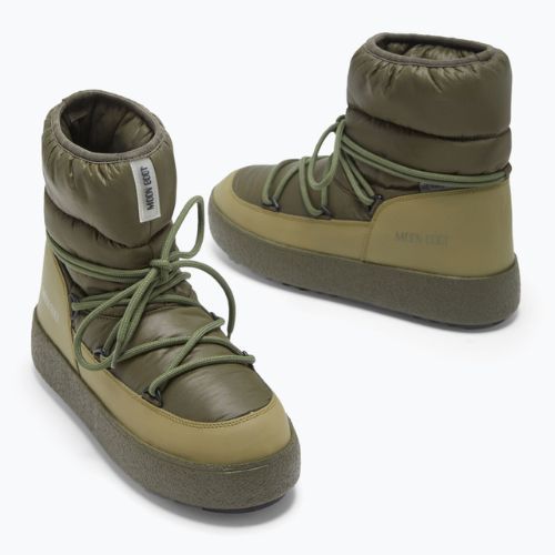 Pánské sněhule Moon Boot Mtrack Low Nylon WP khaki barvy