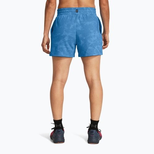 Dámské sportovní kraťasy  Under Armour Project Rock Underground Terry viral blue/phoenix/white