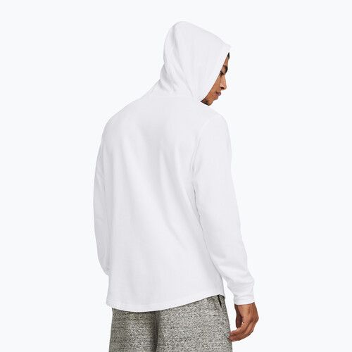 Pánská mikina Under Armour Rival Terry Graphic Hood white/black