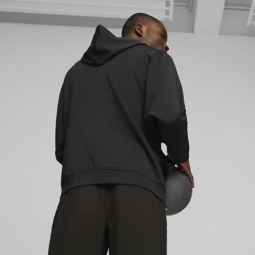 Pánská mikina PUMA Fit Double Knit FZ Hoodie puma black