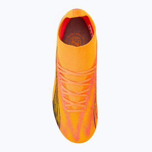 Dětské kopačky PUMA Ultra Pro FG/AG Jr sunset glow/puma black/sun stream