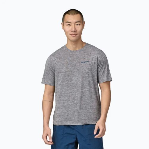 Pánské tričko Patagonia Cap Cool Daily Graphic Shirt Waters boardshort logo abalone blue/grey