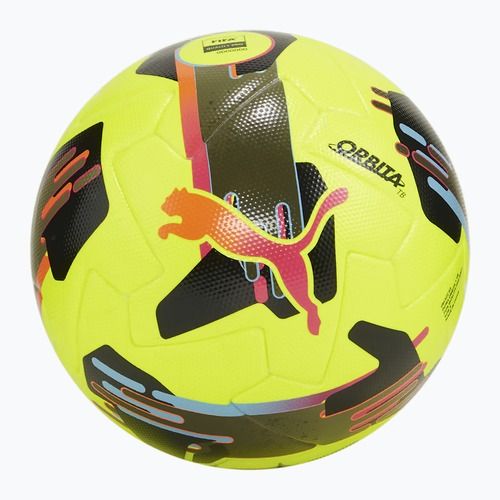 Fotbalový míč PUMA Orbita 1 TB FIFA Quality Pro lemon tonic/multicolor velikost 5