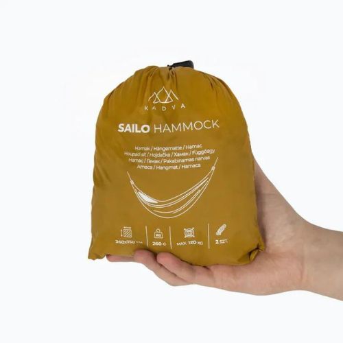 Turistická hamaka KADVA Sailo Hammock ultralehká žlutá