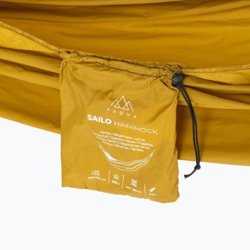 Turistická hamaka KADVA Sailo Hammock ultralehká žlutá