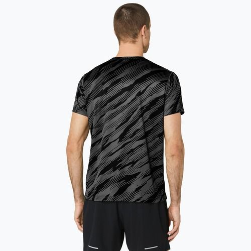 Pánské běžecké tričko ASICS All Over Print Top graphite grey/performance black