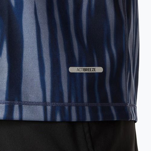 Pánské běžecké tričko ASICS Road All Over Print Top blue expanse/midnight