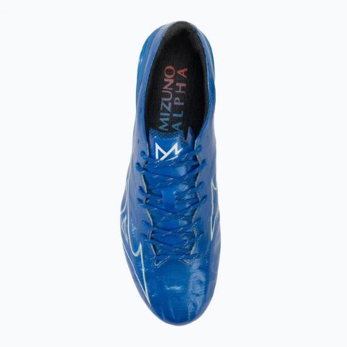 Pánské kopačky Mizuno α Elite FG white/laser blue/gold