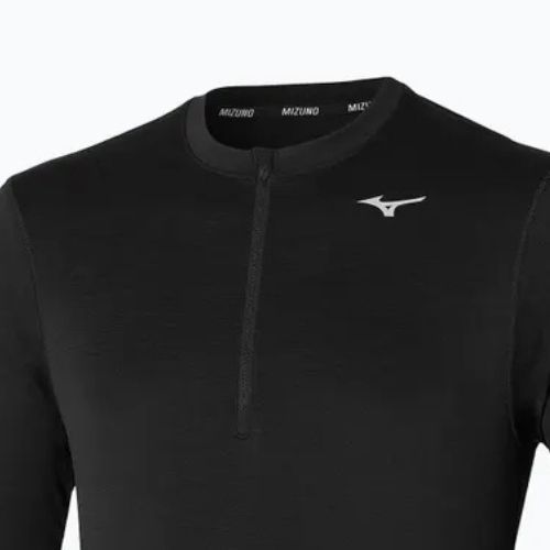Pánské běžecké tričko longsleeve  Mizuno Impulse Core Half Zip black