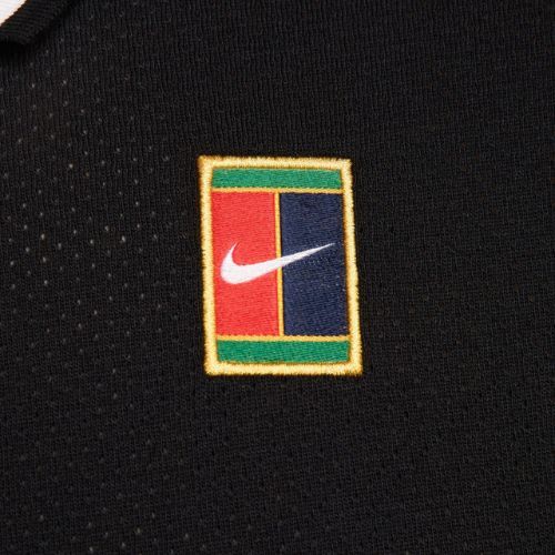 Pánské tenisové tričko Nike Court Heritage Polo black/white