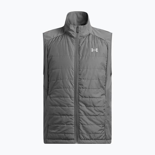 Pánská běžecká vesta Under Armour Storm Session Run Vest castlerock/reflective