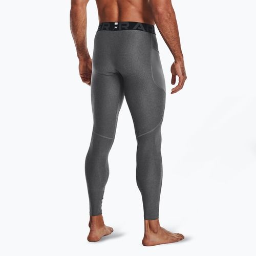 Pánské fitness  legíny Under Armour HeatGear carbon heather/black