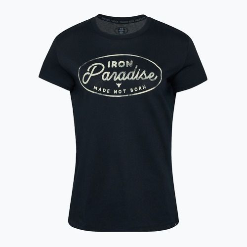 Dámské fitness tričko Under Armour Project Rock HW black/silt