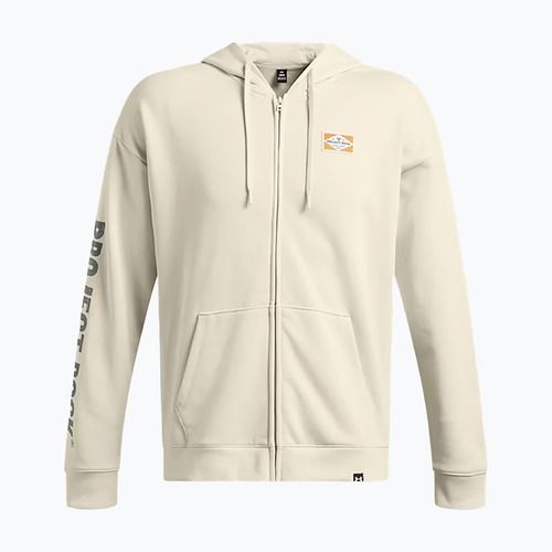 Pánská mikina Under Armour Project Rock HWT Full Zip silt/clay green