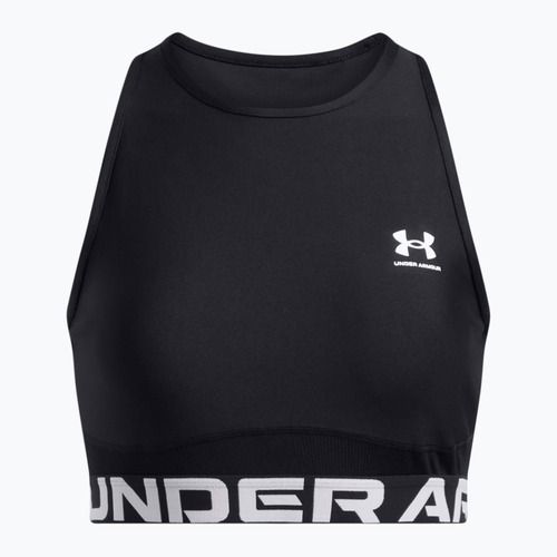 Dámské tréninkové tílko top Under Armour Heat Gear Rib Tank black/black/white
