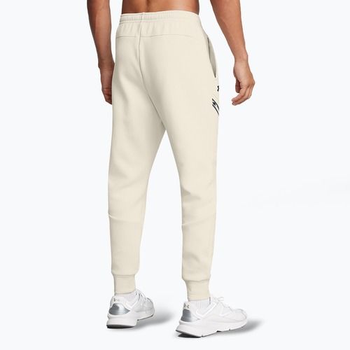 Pánské kalhoty  Under Armour Unstoppable Fleece summit white/black