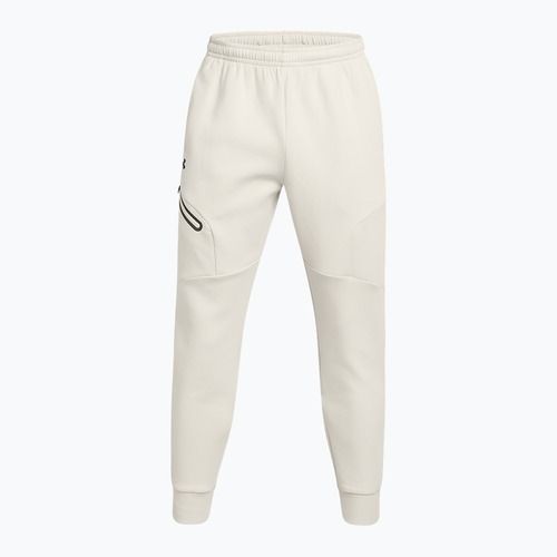 Pánské kalhoty  Under Armour Unstoppable Fleece summit white/black