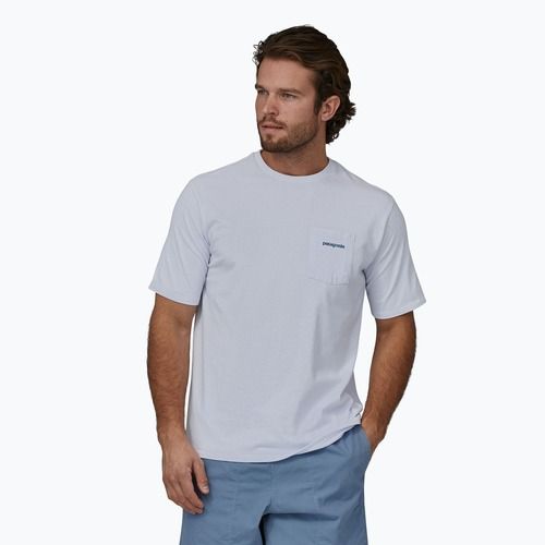 Pánské tričko Patagonia Boardshort Logo Pocket Responsibili white