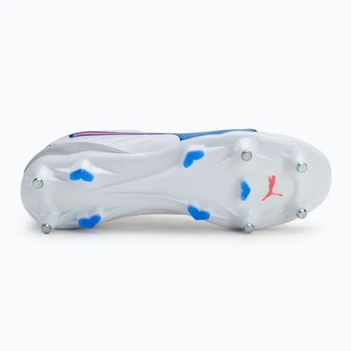 Pánské kopačky PUMA King Pro MxSG puma white/bluemazing/flat light grey/sunset glow