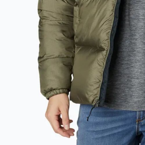 Pánská bunda Columbia Puffect II Hooded stone green/ black