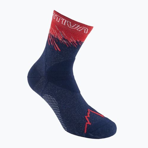 Běžecké ponožky La Sportiva Ultra Running deep sea/cherry tomato