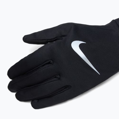 Pánské běžecké rukavice Nike Pacer Lightweight RG black/black/silver